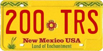 NM license plate 200TRS
