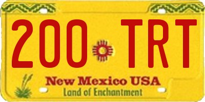 NM license plate 200TRT