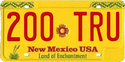 NM license plate 200TRU