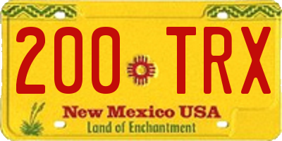 NM license plate 200TRX