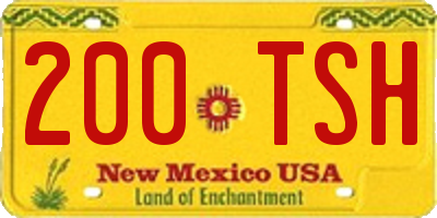 NM license plate 200TSH