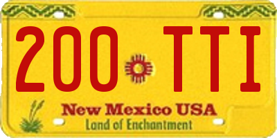 NM license plate 200TTI