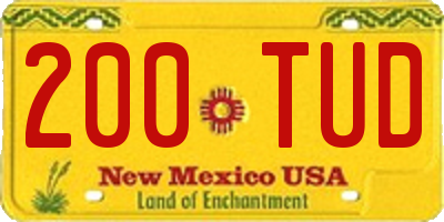 NM license plate 200TUD