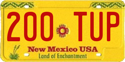 NM license plate 200TUP