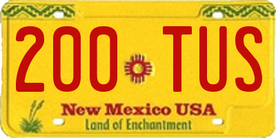 NM license plate 200TUS