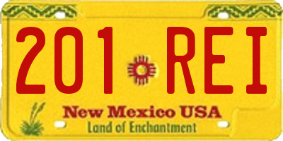 NM license plate 201REI