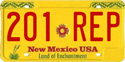 NM license plate 201REP