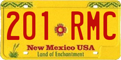 NM license plate 201RMC