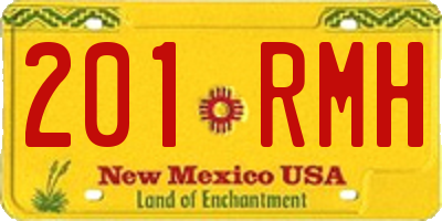 NM license plate 201RMH