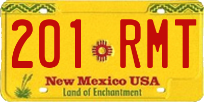 NM license plate 201RMT