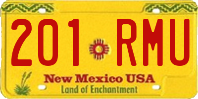 NM license plate 201RMU