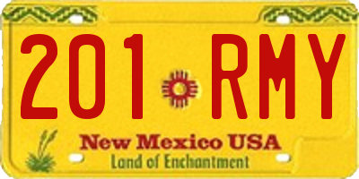 NM license plate 201RMY