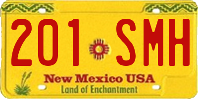 NM license plate 201SMH