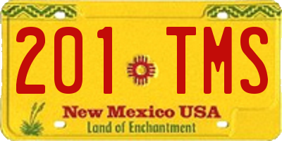 NM license plate 201TMS