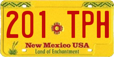 NM license plate 201TPH