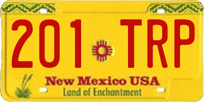 NM license plate 201TRP