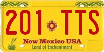 NM license plate 201TTS