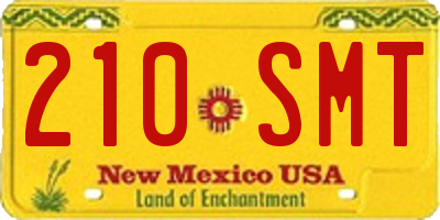 NM license plate 210SMT