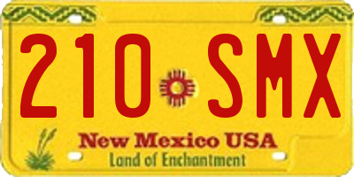 NM license plate 210SMX