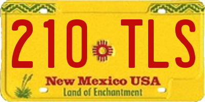 NM license plate 210TLS