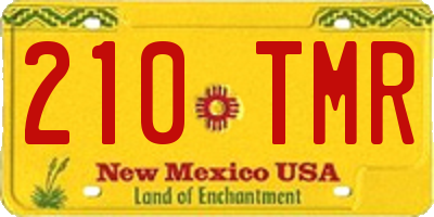 NM license plate 210TMR