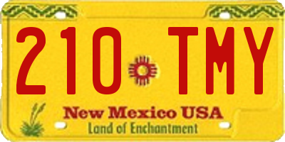 NM license plate 210TMY