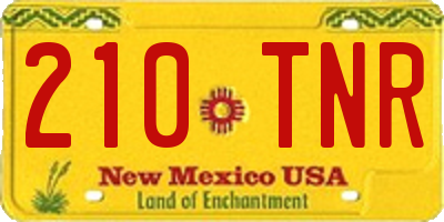 NM license plate 210TNR