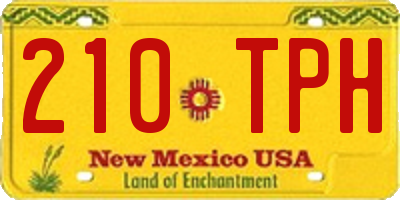 NM license plate 210TPH