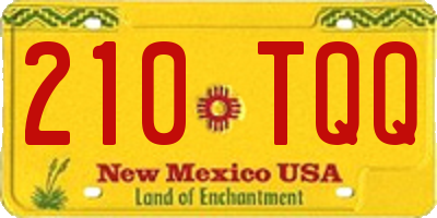 NM license plate 210TQQ