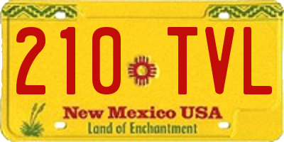 NM license plate 210TVL