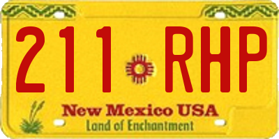 NM license plate 211RHP