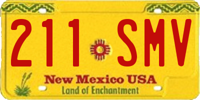 NM license plate 211SMV