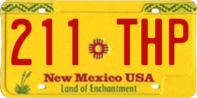 NM license plate 211THP