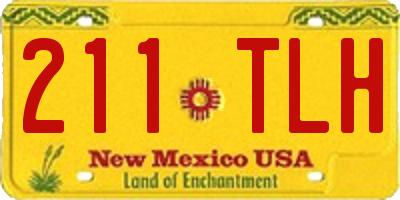 NM license plate 211TLH