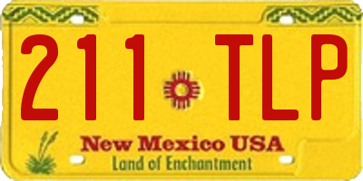 NM license plate 211TLP