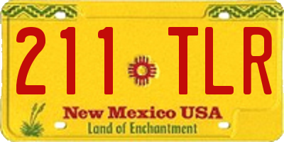 NM license plate 211TLR