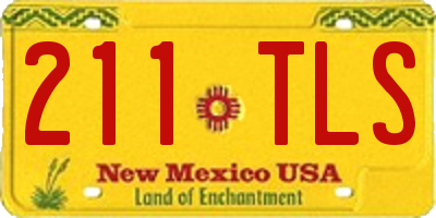 NM license plate 211TLS