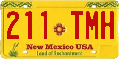 NM license plate 211TMH