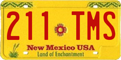 NM license plate 211TMS