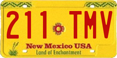 NM license plate 211TMV