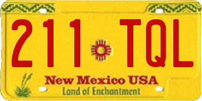 NM license plate 211TQL