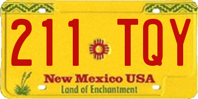 NM license plate 211TQY