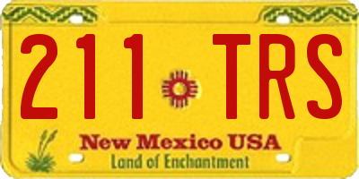 NM license plate 211TRS