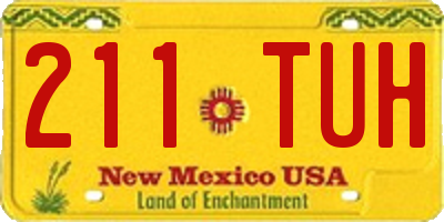 NM license plate 211TUH