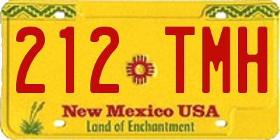 NM license plate 212TMH