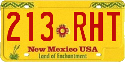 NM license plate 213RHT