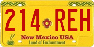 NM license plate 214REH