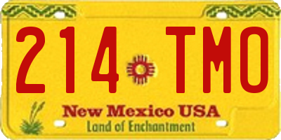 NM license plate 214TMO