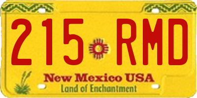 NM license plate 215RMD