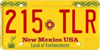 NM license plate 215TLR